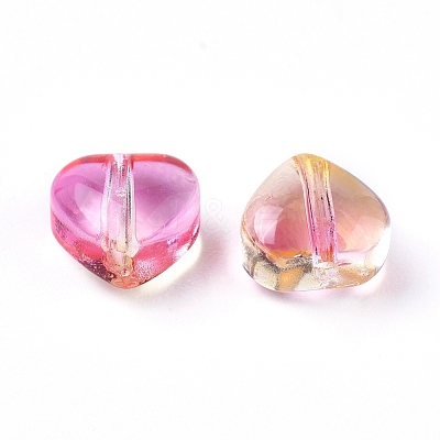 Electroplate Glass Beads EGLA-E059-F-1