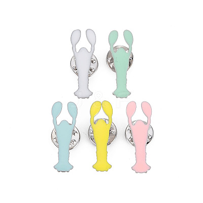 Cute Shrimp Enamel Pin JEWB-S012-003P-NF-1