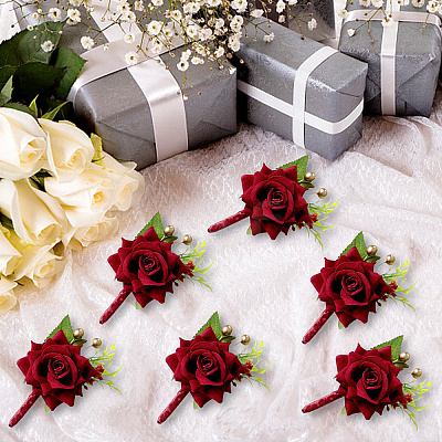 Silk Brooch LS-AJEW-WH0240-16-1