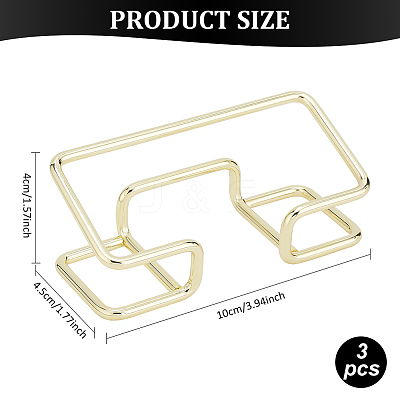 Iron Business Card Holder AJEW-WH0470-89G-1