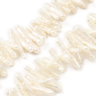 Natural Baroque Keshi Pearl Beads Strands PEAR-B004-03A-01A-1