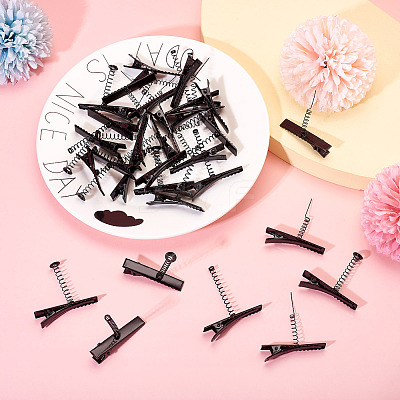 30Pcs 3 Styles Iron Alligator Hair Clips Findings PHAR-TA0001-10-1