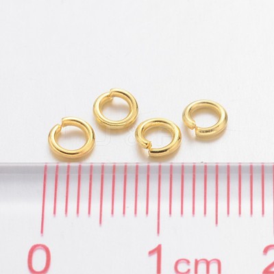 Brass Open Jump Rings X-JRC4MM-G-1
