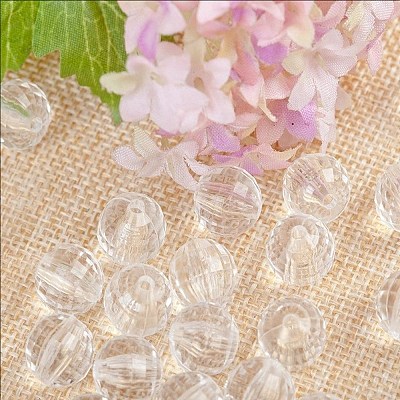 Transparent Acrylic Beads TACR-NH0001-D-20-1