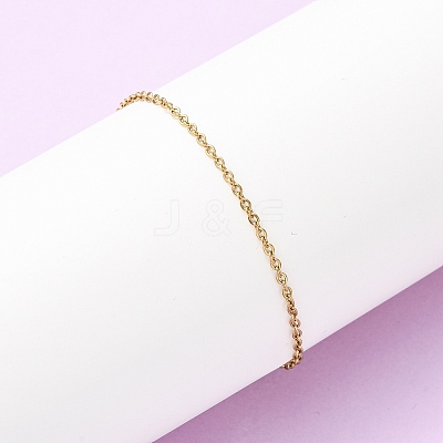 304 Stainless Steel Cable Chain Bracelets BJEW-C134-01D-G-1
