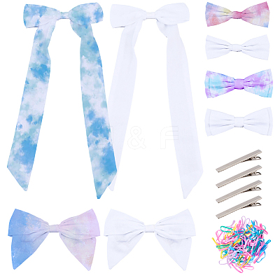 12Pcs 4 Styles Cotton Aligator Hair Clips PHAR-SP0001-26-1