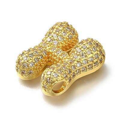 Brass with Cubic Zirconia Pendants KK-Q818-02H-G-1