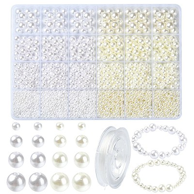 DIY Imitation Pearl Bracelet Making Kit DIY-YW0008-14-1