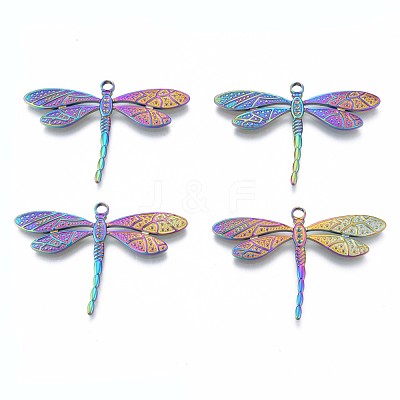 Rack Plating 304 Stainless Steel Pendant Rhinestone Settings STAS-N098-196M-1