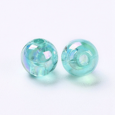 Eco-Friendly Transparent Acrylic Beads PL733-9-1