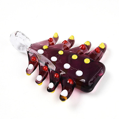 Handmade Lampwork Pendants LAMP-T023-12D-1