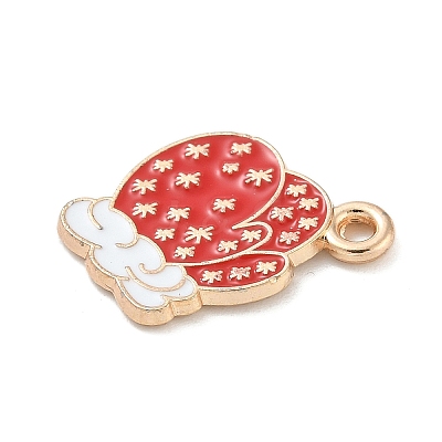Christmas Alloy Enamel Pendants ENAM-K074-01G-01-1