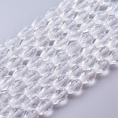 Glass Beads Strands GLAA-R024-11x8mm-12-1