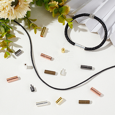 30 Sets 5 Colors Brass Bayonet Clasps KK-OC0001-37A-1