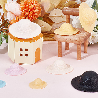 24Pcs Mini Handmade Plastic Doll Hats DIY-DR0001-65-1
