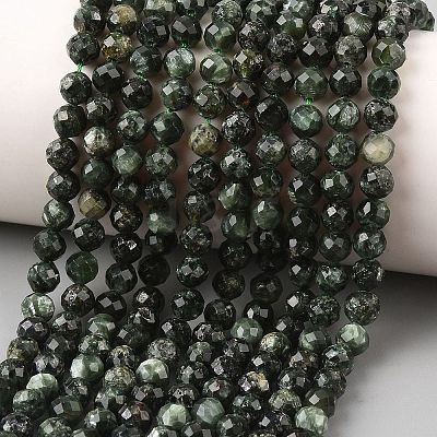 Natural Seraphinite Beads Strands G-K376-A02-5mm-1