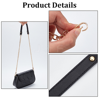 PU Imitation Leather Bag Handles PURS-WH0005-11KCG-1