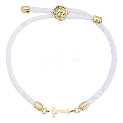 1pc Adjustable Nylon Cord Slider Bracelets for Women BJEW-LP0001-33T-G-1
