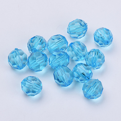 Transparent Acrylic Beads TACR-Q257-8mm-V40-1