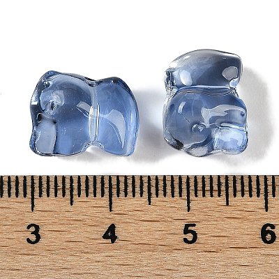Spray Painted Glass Beads GLAA-Z007-04B-1