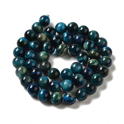 Grade AB+ Dyed Natural Tiger Eye Beads Strands G-G102-A02-03-1