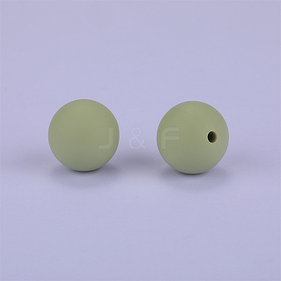 Round Silicone Focal Beads SI-JX0046A-70-1