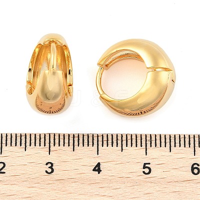 Brass Hoop Earrings EJEW-U055-21G-1