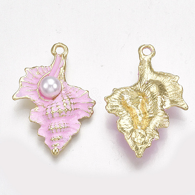 Spray Painted Alloy Pendants LS-PALLOY-T065-22C-1