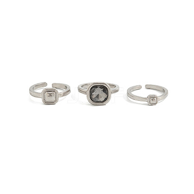 Alloy with Acrylic Rhinestone Finger Rings FS-WG60B09-03-1