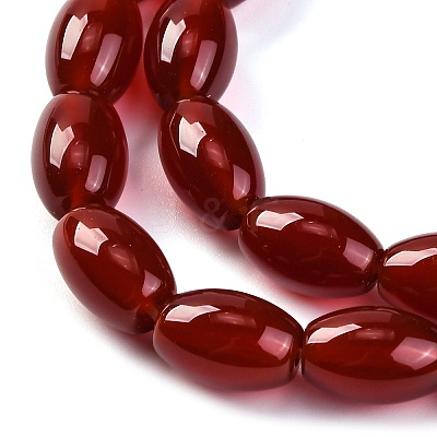 Dyed & Heated Natural Carnelian Beads Strands G-G177-J01-01-1