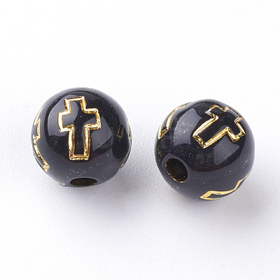Plating Acrylic Beads PACR-Q113-13-1