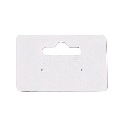 Rectangle Paper One Pair Earring Display Cards with Hanging Hole CDIS-C004-04D-1