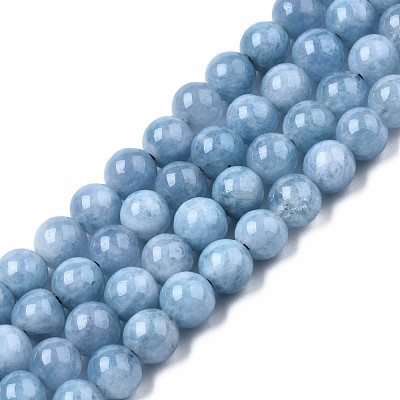 Dyed Natural Quartz Round Bead Strands G-R173-6mm-03-1