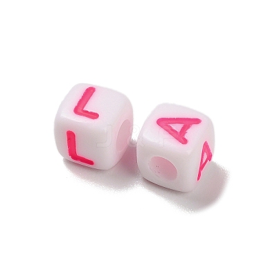 Opaque Acrylic Beads OACR-I022-02C-1