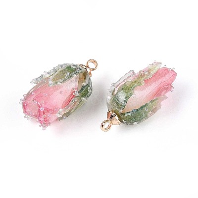 Transparent Acrylic Pendants SACR-T017-53B-1