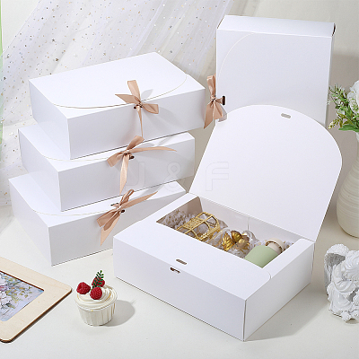 Folding Paper Gift Boxes with Ribbon CON-WH20001-11D-01-1