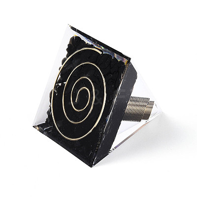 Orgonite Pyramid Resin Energy Generators DJEW-N003-07D-1