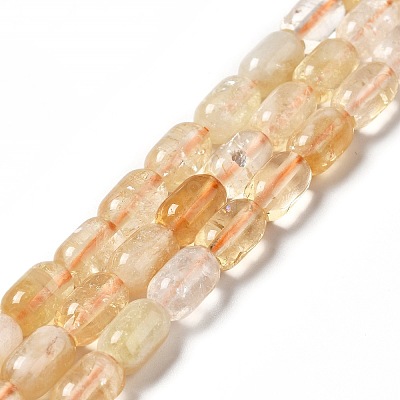 Heated Natural Citrine Beads Strands G-G980-23-1