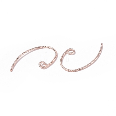Brass Earring Hooks KK-E079-01RG-1