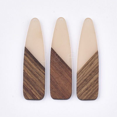 Resin & Walnut Wood Big Pendants RESI-S358-98D-1