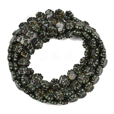 Czech Pressed Glass Beads GLAA-I061-51C-1