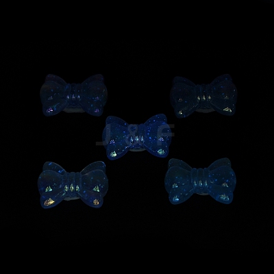 UV Plating Luminous Transparent Acrylic Beads OACR-P010-08D-1