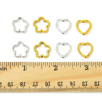 50Pcs Tibetan Style Alloy Bead Frame TIBEB-FS0001-10AG-1