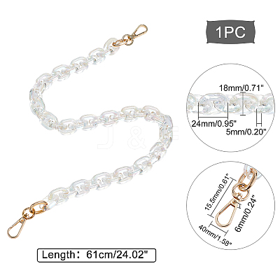 Acrylic Bag Handles FIND-WH0068-61-1