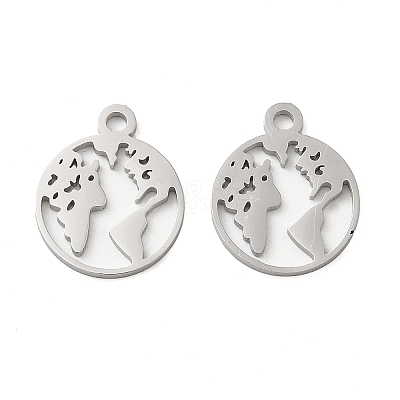 Non-Tarnish 304 Stainless Steel Charms STAS-J042-06P-1
