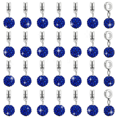 30Pcs Large Hole Alloy European Dangle Charms PALLOY-PH0022-34-1