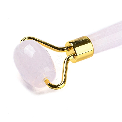 Cherry Quartz Glass Brass Face Massager MRMJ-G008-02G-1