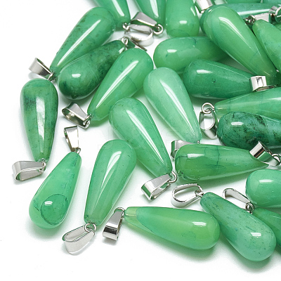 Dyed Natural Malaysia Jade Pendants G-T081-14-1