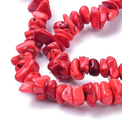 Natural Magnesite Beads Strands TURQ-P001-02A-13-1