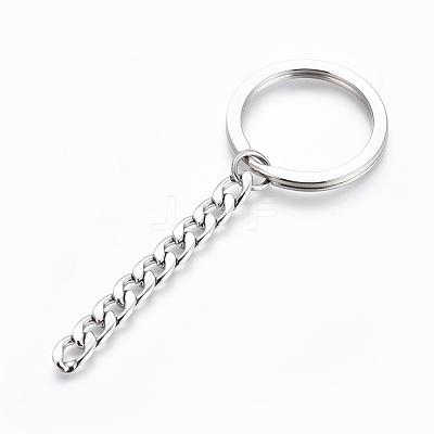 Tarnish Resistant Polishing 304 Stainless Steel Split Key Rings STAS-H558-46P-1
